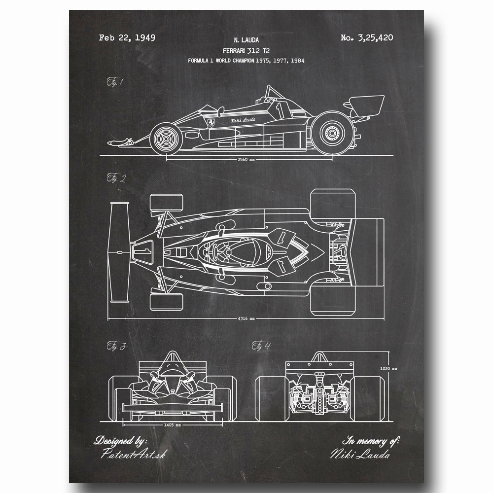 Ferrari_obraz_niki_lauda_danke_312T2_312_austria_painting_na_stenu_vyzdoba_tmavy