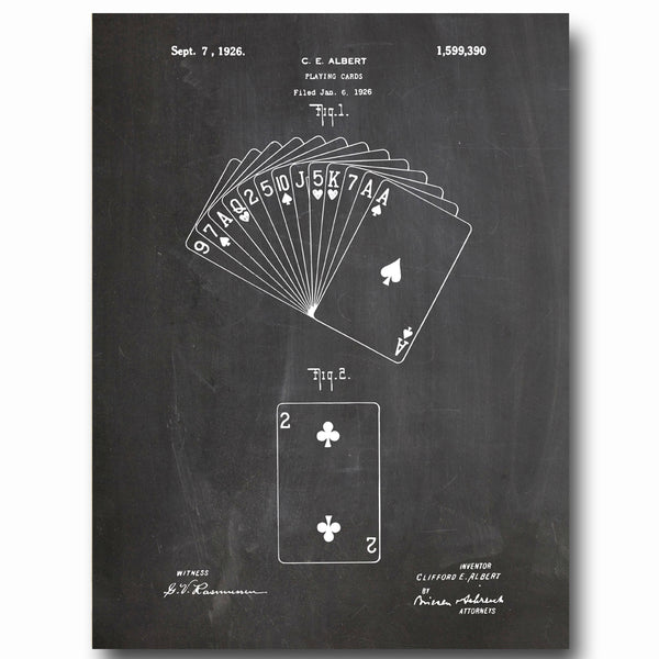 obraz_poker_pokrove_karty_dar_darcek_blackjack_21_hrac_tmavý