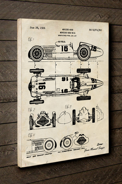 mercedes_benz_formula_f1_vintage_W154_silver_arrows_patent_obraz_obrazy_na_stenu_plátne_plátno_darcek_dar_vianocny_vianoce