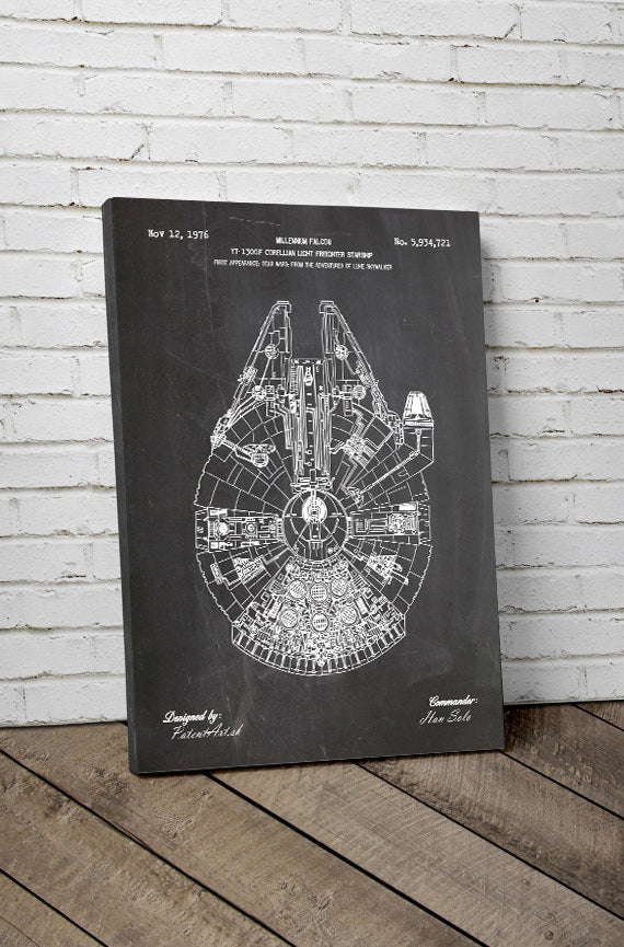 starwars_millenium_falcon_anakin_darth_vader_originalne_darcek_dar_pre_muza_pre_zenu_patent_obraz_obrazy_na_stenu_plátne_plátno