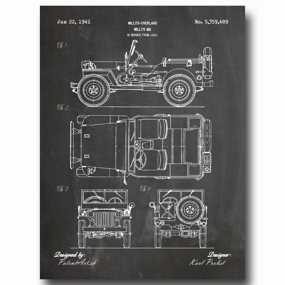 willys_jeep_tmavy_obraz_vojna_vojenske_2WW_mash_dar_darcek_tank